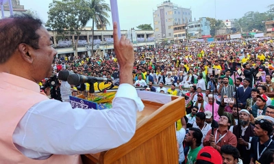 মনোহরগঞ্জে ধানের শীষের নির্বাচনি জনসভা