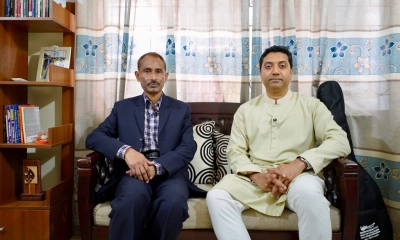 শহীদ ফারহান ফাইয়াজের বাসা থেকে ববি হাজ্জাজের নির্বাচনি প্রচারণা শুরু