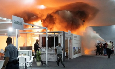 জাতিসংঘের জলবায়ু সম্মেলনে ভয়াবহ আগুন