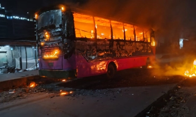 গাজীপুরে রাতে ও ভোরে তিন বাসে অগ্নিসংযোগ