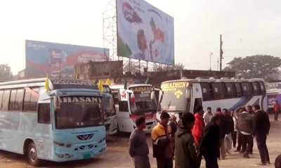 নীলফামারী-রংপুর রুটে বাস চলাচল শুরু