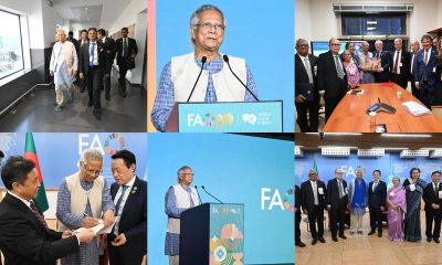 রোম সফর শেষে ঢাকার পথে প্রধান উপদেষ্টা