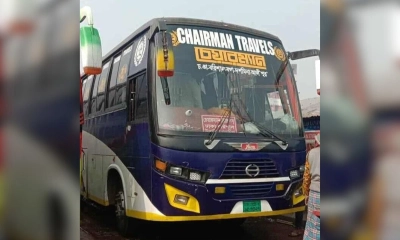 চেয়ারম্যান পরিবহনের যাত্রীবাহী বাস। ছবি- রূপালী বাংলাদেশ