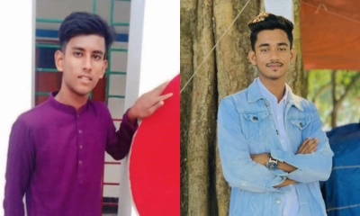 নিহত অমি ও কিশোর। ছবি- রূপালী বাংলাদেশ
