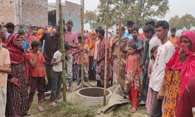 সেপটিক ট্যাংক থেকে গৃহবধূর মরদেহ উদ্ধার, স্বামী আটক