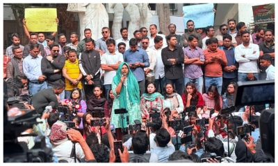 জামায়াত আমিরের মন্তব্যের প্রতিবাদে ছাত্রদলের বিক্ষোভ