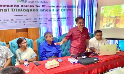 বক্তব্য দেন চৌধুরী সরওয়ার জাহান। ছবি- রূপালী বাংলাদেশ