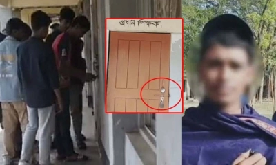 সাত বিষয়ে ফেল, শিক্ষকের কক্ষে তালা দিলেন বিএনপি নেতার ছেলে