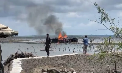 অভিযান চালিয়ে ১১টি অবৈধ স্থাপনা গুঁড়িয়ে দিয়েছে প্রশাসন।  ছবি- রূপালী বাংলাদেশ