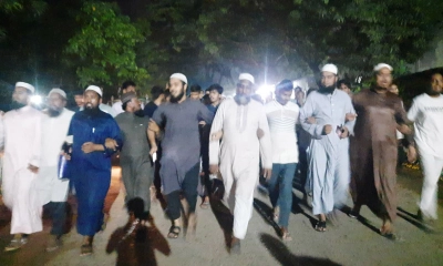 মহানবী (সা.) কে নিয়ে কটূক্তির প্রতিবাদে তৌহিদী জনতার বিক্ষোভ