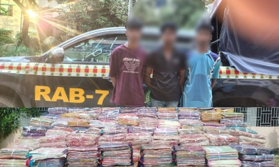 কুমিল্লায় পিকআপভর্তি ভারতীয় শাড়ি ও মাদকসহ আটক ৪