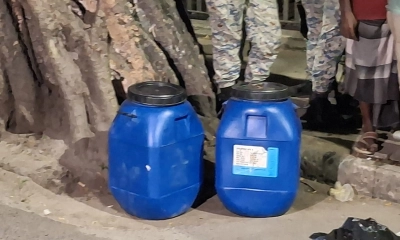 এই ড্রাম দুটি থেকে খণ্ডিত লাশ উদ্ধার করা হয়। ছবি- রূপালী বাংলাদেশ