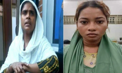 গ্রেপ্তারকৃত দুই নারী সদস্য ।  ছবি- সংগৃহীত