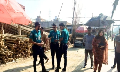 গুলশান-বাড্ডার ফুটপাতে ডিএনসিসির অভিযান