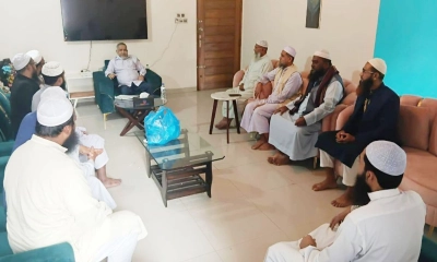 চৌদ্দগ্রাম উপজেলা ইসলামী আন্দোলন নেতৃবৃন্দের সৌজন্য সাক্ষাৎকালে করেন জামায়াত নেতা ডা. সৈয়দ আবদুল্লাহ মো. তাহের। ছবি- রূপালী বাংলাদেশ