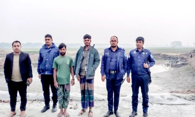 ড্রেজার দিয়ে অবৈধ বালু উত্তোলন, দুই জনকে কারাদণ্ড
