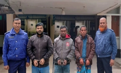 নাশকতার মামলায় আ.লীগ ও নিষিদ্ধ ছাত্রলীগের ৩ নেতা গ্রেপ্তার