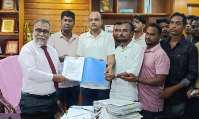 ৭ দাবিতে ইবি উপাচার্যকে ছাত্রদলের স্মারকলিপি