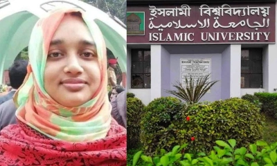 ইবি শিক্ষিকার গলা কাটলেন কর্মচারী, ছুরি চালালেন নিজের গলাতেও