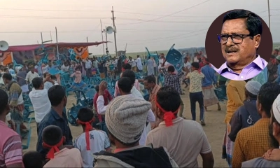ফজলুর রহমানের নির্বাচনি জনসভায় চেয়ারযুদ্ধ