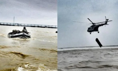 ফারাক্কা বাঁধে হুমকি মোকাবিলায় ভারতের তিন বাহিনীর মহড়া