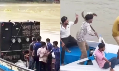 ভাঙ্গায় কুমার নদে অস্ত্র হাতে কিশোরগ্যাংয়ের মহড়া