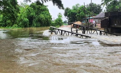 উজানের ঢল ও টানা বৃষ্টিতে আকস্মিক বন্যার আশঙ্কা