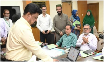 খাদ্য মন্ত্রণালয়ে বাংলাদেশ নিরাপদ খাদ্য কর্তৃপক্ষের অনলাইন ফেলোশিপ কার্যক্রম-২০২৫ উদ্বোধন করেন খাদ্য সচিব মো. মাসুদুল হাসান। ছবি- সংগৃহীত