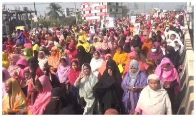 গাজীপুরে শ্রমিক বিক্ষোভ