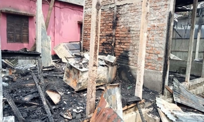 গাজীপুরে অগ্নিকাণ্ডে ৪ ঘর পুড়ে ছাই
