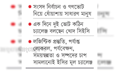 এক দিনে নির্বাচন-গণভোট  ইসির সক্ষমতার চ্যালেঞ্জ
