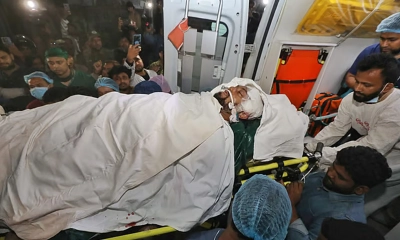 খুলে রাখা হয়েছে ওসমান হাদির মাথার একটি বড় অংশ