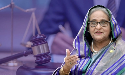 মানবতাবিরোধী মামলায় শেখ হাসিনার রায় পড়া শুরু