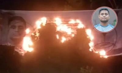 কুমিল্লায় হাসনাত আবদুল্লাহর ব্যানারে আগুন, এনসিপি প্রতিনিধির ওপর হামলা