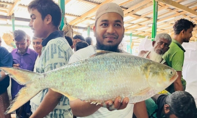 এক ইলিশ বিক্রি ১৪ হাজার টাকায়