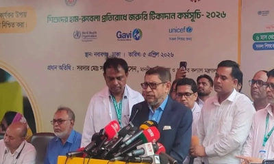 সারা দেশে হামের টিকা দেওয়ার তারিখ জানালেন স্বাস্থ্যমন্ত্রী
