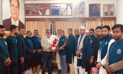 নকলায় নবনির্বাচিত এমপির সঙ্গে প্রেসক্লাব নেতৃবৃন্দের সাক্ষাৎ