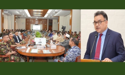 ন্যাশনাল ডিফেন্স কোর্সে অংশগ্রহণকারীদের প্রতিরক্ষা মন্ত্রণালয় পরিদর্শন