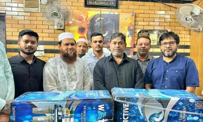 মসজিদে বিশুদ্ধ পানি ও ক্যান্সার রোগীর চিকিৎসা সহায়তায় বিএনপি নেতা হামিদ