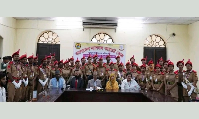 বিএনসিসি জবি কন্টিনজেন্টের ক্যাডেটদের দায়িত্ব হস্তান্তর