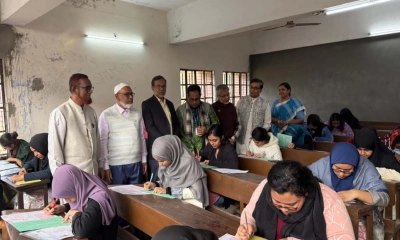 জাবির ‘ডি’ ইউনিটের ছাত্রীদের ভর্তি পরীক্ষা অনুষ্ঠিত