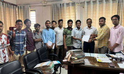 জাবির ভাসানী হলের পুকুরে দূষিত পানির প্রবাহ বন্ধে স্মারকলিপি