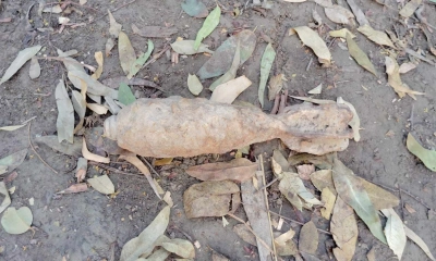 বকশীগঞ্জে পুকুর থেকে মর্টারশেল উদ্ধার