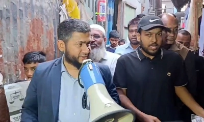 দাঁড়িপাল্লা ও ‘হ্যাঁ’ ভোটের পক্ষে গণসংযোগে ডা. খালিদুজ্জামান
