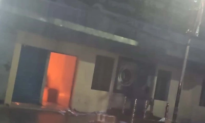 জাতীয় পার্টির অফিসে আগুন-ভাঙচুর