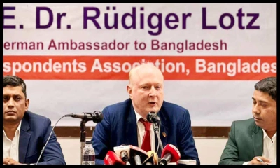 হাসিনার মৃত্যুদণ্ডের বিপক্ষে জার্মান রাষ্ট্রদূত