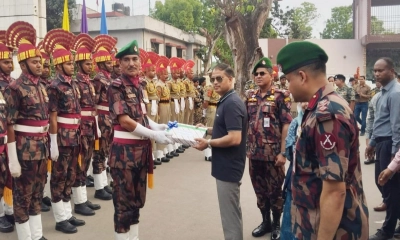 বেনাপোল-পেট্রোপোল জিরো পয়েন্টে বিজিবি-বিএসএফের যৌথ রিট্রিট প্যারেড অনুষ্ঠিত