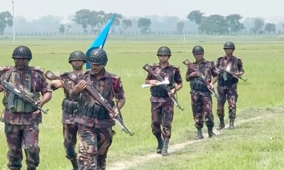 যশোর সীমান্তে অনুপ্রবেশ রোধে কঠোর অবস্থানে বিজিবি