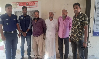 নলছিটির আলোচিত মিলন হত্যা মামলার ৩ আসামি গ্রেপ্তার