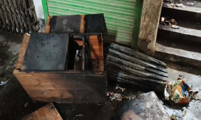 কালীগঞ্জে অগ্নিকাণ্ড, ইলেকট্রিক দোকান পুড়ে ছাই